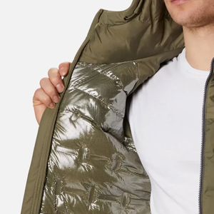 เสื้อแจ็คเก็ตขนเป็ดบุฟองน้ำสำหรับผู้ชายเสื้อโค้ทแนวสตรีทให้ความอบอุ่นในฤดูหนาวเสื้อโค้ทกันลมออกแบบโลโก้ได้ตามต้องการ - Product Image 5