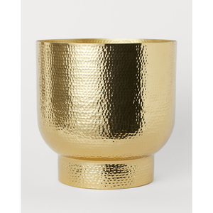 Jardinières à fleurs martelées de qualité supérieure avec vase à fleurs de luxe en or plaqué laiton de qualité supérieure d'Inde - Product Image 1