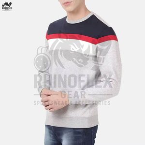 Venta caliente Slim For Men Casual Wear Basics Algodón Mezclado Cómodo Pullover Hombres Sudaderas Precio de alta calidad Sudaderas - Product Image 3