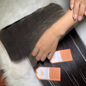 Super mince 12x6 13x4 13x6 transparent pour dentelle frontale ferme mince HD fermeture de dentelle indécelable cuticule alignée Extension de cheveux humains - Product Image 6