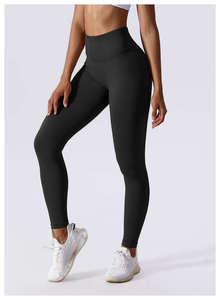 Leggings Deportivos para Mujer, Cintura Alta, Sin Costuras, Push Up, Color Sólido, Pantalones de Yoga para Gimnasio, Venta al por Mayor - Product Image 2