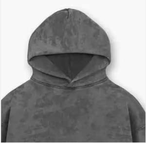 Nouveau lavage à l'acide hommes sweats à capuche surdimensionné coton mélangé personnaliser Streetwear Vintage hommes lavage à l'acide à capuche coton tissu homme à capuche - Product Image 2