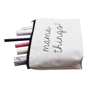 Neceser básico para mujer diario imprimir tu logotipo blanco PU cuero sintético neceser cosmético en forma de corazón - Product Image 5