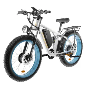 High Power Long Range Electric Bike Full Suspension Dual Battery Fat Tire Ebike 48v 2000w Bicycle Electric Cycles For Men