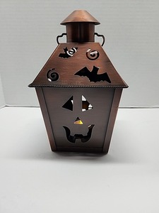 Linterna con recubrimiento de polvo dorado más vendida, tarro de vela decorativo de Halloween, linterna de vela a precio barato - Product Image 4