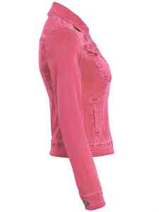 Chaqueta Vaquera Informal Personalizada de Fábrica al por Mayor para Mujer, Tallas Grandes y Altas, Chaqueta Trucker, Chaqueta de Mezclilla para Mujer, 100% Algodón - Product Image 4