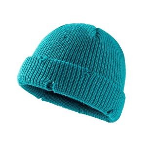 Sky blue color solid design <b>for</b> Printing or Embroidery jacquard Hat sports <b>windbreaker</b> cap sweat caps Fleece lining caps Beanies - Product Image 4