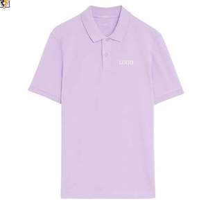 Polo en piqué de coton pur Prix d'usine T-shirts personnalisés Impression de logo personnalisé 100% coton - Product Image 1