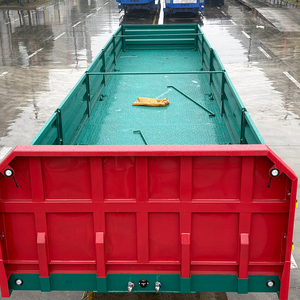 Nuevo Semirremolque de Plataforma Plana con 3 Ejes y Paredes Laterales de Acero, con Capacidad de Carga Superior a 3001 kg para Transporte Pesado - Product Image 4