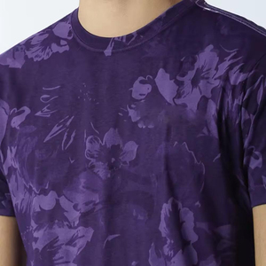 T-shirt de sublimation personnalisé en gros pour hommes vêtements de sport en polyester respirants de couleur unie t-shirt vierge prêt à être imprimé à séchage rapide - Product Image 5