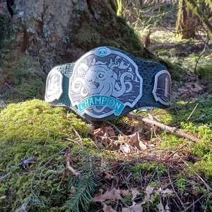 Ceinture de championnat personnalisée, design unique, matériaux durables, matches de lutte, tournois, cérémonies de remise de prix avec logo personnalisé - Product Image 3