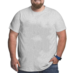T-shirts graphiques personnalisés 100% coton pour grand homme T-shirt grande taille grande et ample pour hommes - Product Image 5