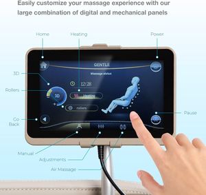 Sillón de Masaje de Cuerpo Completo con Gravedad Cero, Sillón de Masaje Shiatsu Reclinable, Rodillo de Puntos Mejorado, Calefacción, Bolsas de Aire, Rodillo para Pies, Cuerpo Completo - Product Image 3