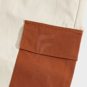 Nouveauté 2025 Pantalon cargo en toile pour homme Taille mi-haute Taille personnalisée Vente chaude Style délavé 100% coton Léger Service OEM - Product Image 5