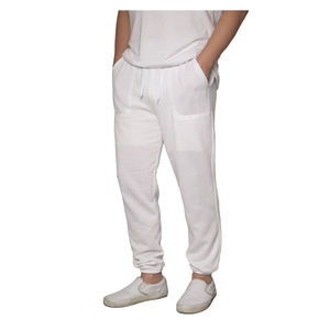 Pantalon de survêtement en coton Waffle Cargo Jogger Pants Men Great Quality Luxurious White Trousers Knit Heavyweight - Product Image 1