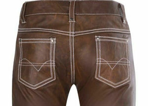 กางเกงหนังวัวสำหรับผู้ชายแบบสั่งทำ - Product Image 5