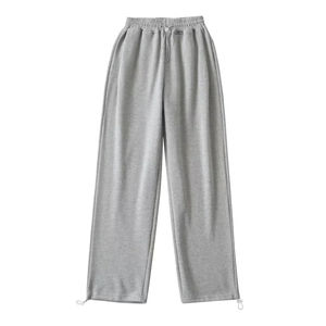 Nouveau Meilleur pantalon de survêtement en éponge à taille haute avec poches personnalisées Pantalon de survêtement Slim Fit pour femmes baggy teint en couleur unie - Product Image 3