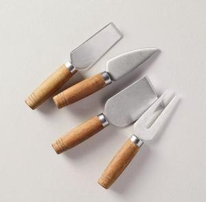 Hot Selling <b>Set</b> of 4 <b>Cheese</b> <b>Set</b> with wood Round Handle in Factory Wholesale Price - Product Image 2