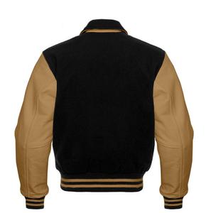 OEM Wholesale Custom Men's Plus Size <b>Woolen</b> Varsity Jacket Winter Jacket with Logo CollegeBaseballjacket for men - Product Image 2