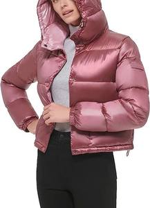 เสื้อโค้ทขนเป็ดแบบมีฮู้ดสำหรับผู้หญิงเสื้อโค้ทบับเบิ้ลโพลีเอสเตอร์สำหรับผู้หญิง - Product Image 3