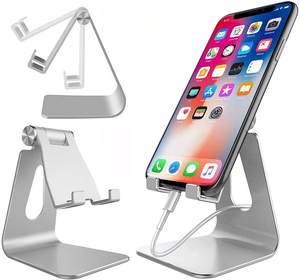 ขาตั้งโทรศัพท์อะลูมิเนียมอัลลอย: 270 °   ที่วางโทรศัพท์มือถือและแท็บเล็ตแบบปรับได้ - Product Image 6