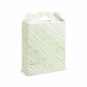 Boîte à bouteilles en matériau recyclé Mod Mambo pour bière 21,5x6,5x28,5 cm Personnalisée avec laminage mat et gaufrage - Product Image 1