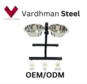 Comedero Doble Ajustable de Acero Inoxidable para Mascotas, Ideal para Viajes al Aire Libre, Tamaño Pequeño para Gatos, Perros y Conejos, Gran Demanda - Product Image 5