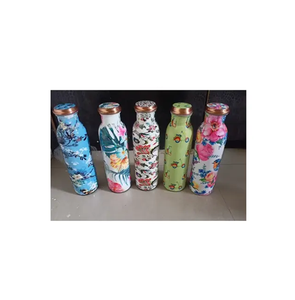 Botella de cobre impresa para acampar al aire libre y tamaño personalizado, precio barato con uso hecho a mano con caja de embalaje, uso de vajilla - Product Image 3