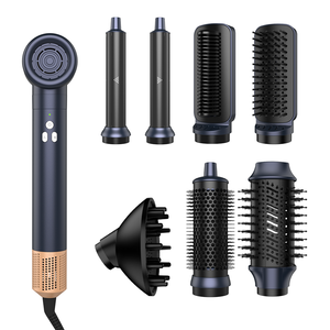 JAYSUNNY 110000 Rpm <span class=keywords><strong>Secador</strong></span> de pelo de alta velocidad 8 en 1 Multi Styler Set Cepillo de aire caliente Plancha de pelo Rizador <span class=keywords><strong>con</strong></span> iones negativos - Product Image 1