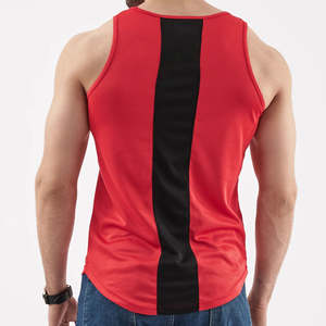 Camiseta sin mangas cómoda hecha a medida para hombre, servicio OEM, transpirable, precio al por mayor, camisetas sin mangas para hombre de colores sólidos - Product Image 4