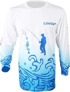 Jersey de pesca con logotipo personalizado sublimado 88% poliéster 12% Spandex transpirable UPF50 + camisa de pesca con capucha para hombres - Product Image 4