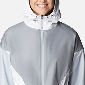 2025 personalizable ligero mujer High Street invierno cortavientos soporte impermeable liso pulóver chaqueta lona poliéster - Product Image 4