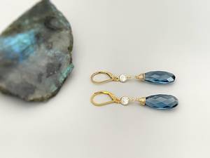 Aros de Plata de Ley 925 con Topacio, Estilo Vintage, de Alta Calidad, Joyería para Bodas a Bajo Costo - Product Image 4