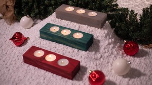 Ensemble de bougeoirs en bois décoratifs les plus vendus pour la décoration du salon, l'ambiance spa et les articles cadeaux disponibles au meilleur prix - Product Image 4