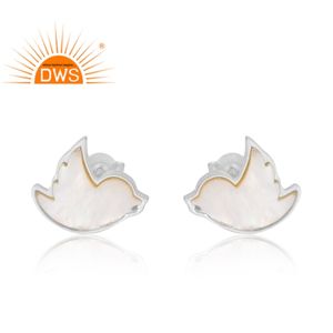 Best Selling 925 Sterling <b>Silver</b> Natural Mother Of <b>Pearl</b> Gemstone <b>Earring</b> Custom Jewelry For Women Gift For Her - Product Image 1