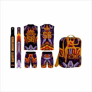 Uniforme de Entrenamiento de Fútbol Americano Personalizado al por Mayor OEM, Conjunto de Compresión con Estampado Digital 7V7, Camisetas 100% Poliéster de Secado Rápido - Product Image 6