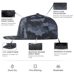 Casquette de baseball unisexe en toile faite au Pakistan 6 panneaux réglables de haute qualité, multi-panneaux personnalisés, sports de plein air, baseball, toutes saisons - Product Image 3