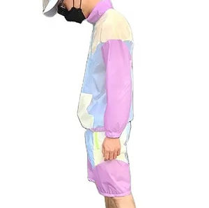 Conjunto Cortavientos para Hombre con Tela Ligera y Elástica para Correr, Senderismo, Viajes y Actividades Diarias de Fitness - Product Image 4