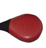 Almohadilla de raqueta de Taekwondo profesional Calidad superior Cuero de PU genuino Hecho Boxeo Taek Wondo Raqueta Pad con diseño personalizado
