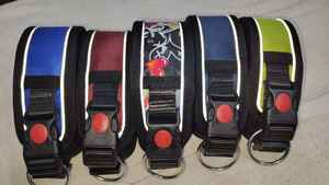 Arnés de nailon de estilo bonito de lujo para perros con estampado de seguridad nocturna, Correa y collar antientrenamiento impermeables para perros - Product Image 2