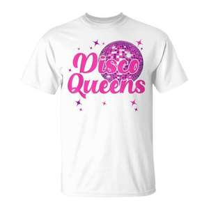 Camiseta a juego para despedida de soltera de Disco Queens, diseño retro vintage - Product Image 1