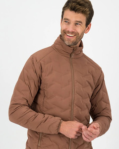 Chaqueta acolchada cortavientos gruesa de diseño personalizado, dobladillo elástico y puños con cuello levantado, chaqueta acolchada para hombre para la temporada de invierno - Product Image 3