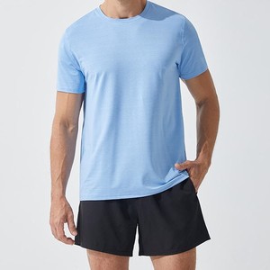 Venta al por mayor de secado rápido logotipo impreso personalizado 100% algodón ecológico Unisex deportes al aire libre transpirable hombres Camiseta de manga corta - Product Image 3