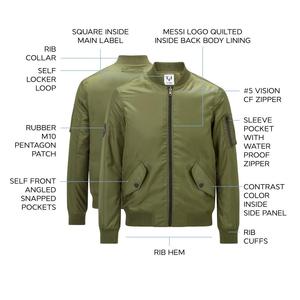 Chaqueta acolchada impermeable de poliéster 100% a la moda para hombre, chaqueta acolchada personalizada con cuello levantado y cremallera, abrigos de plumas de burbujas, chaqueta para hombre - Product Image 4