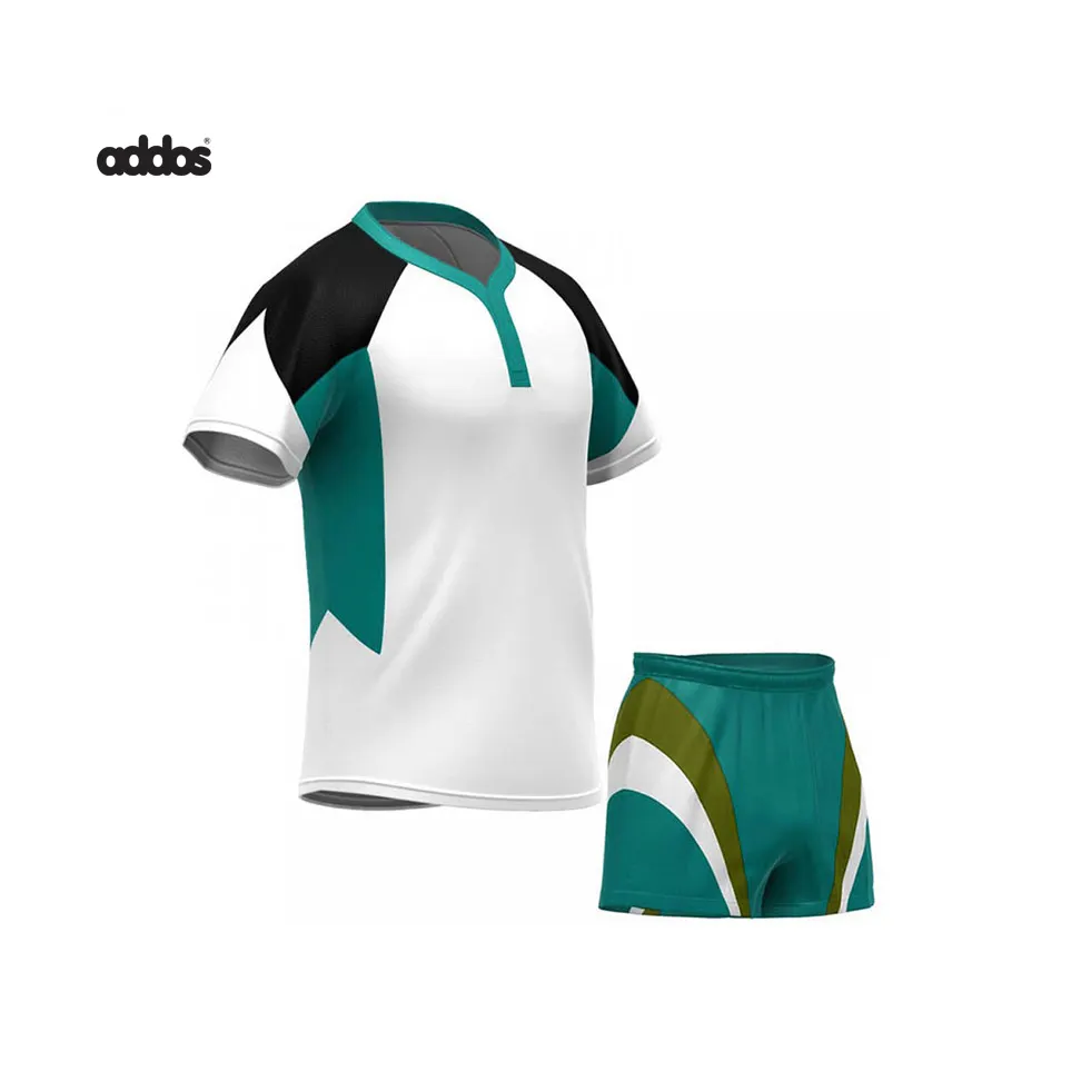 Vêtements de sport à rayures personnalisées par sublimation nouveau design uniformes de rugby kits de rugby OEM pour hommes vêtements de rugby