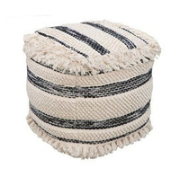 Pouf en macramé en coton fait main pour la décoration intérieure, design traditionnel personnalisé, toutes saisons, pour salon, hôtels