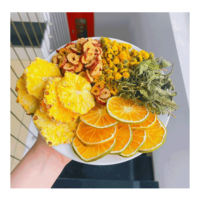 Teh Pelangsing Perut Buncit Rasa Manis Alami Herbal Murni Daun Teratai Detoks dengan Campuran Buah dan Bunga dalam Kantong Teh