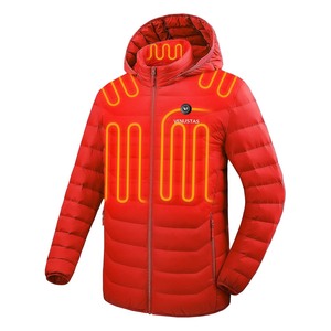 Chaqueta Acolchada con Calefacción para Hombre, Abrigo de Invierno con Capucha, Cierre de Cremallera, Resistente al Viento, Ropa Exterior Cálida - Product Image 6