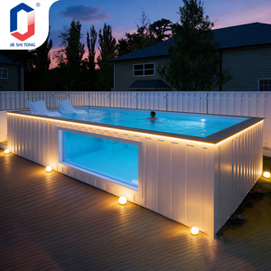 20 FT Above Ground Pool with Filter Pump <b>Ladder</b> for <b>Small</b> Home Backyard Outdoor Mini Fiberglass Easy Install - Product Image 1