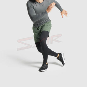Leggings de sport et yoga taille haute pour hommes, personnalisables, grandes tailles, confortables, sans coutures, séchage rapide, respirants, pour l'entraînement et le fitness - Product Image 5
